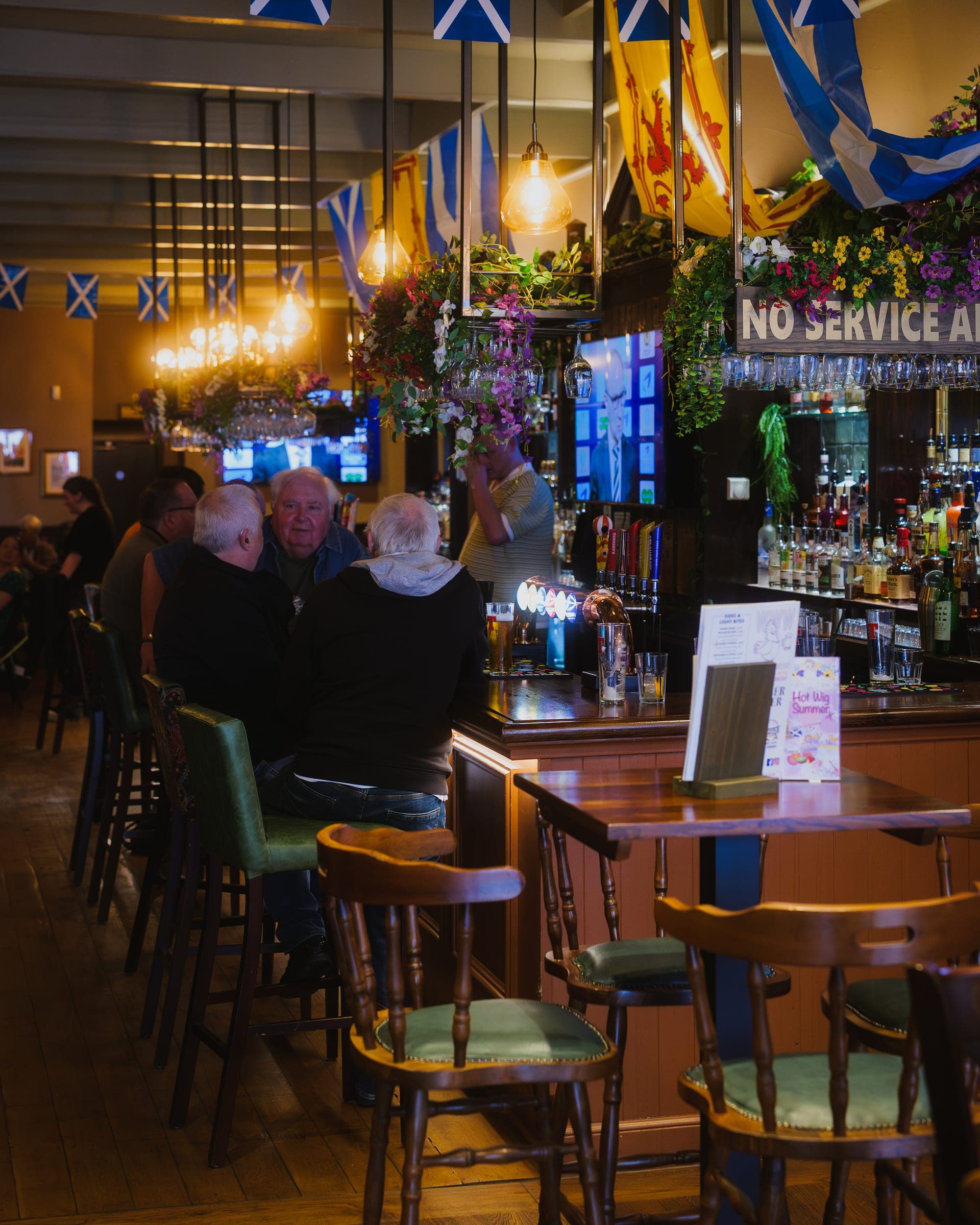 The bar at The Tilted Wig